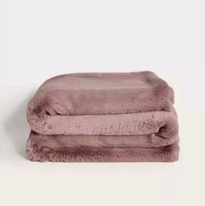 Unhide Marshmallow Blanket Rosy (Mauve) DOUBLE Thick 80”X 60” MEDIUM